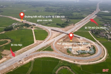 Hướng dẫn vào ra 6 nút giao trên 2 tuyến cao tốc Hà Tĩnh
